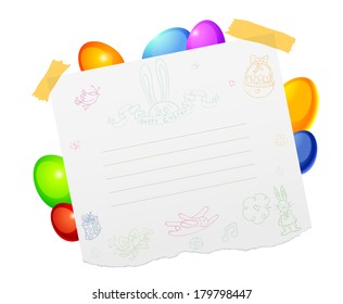 Vector illustration of Easter template