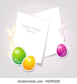 Vector illustration of Easter template