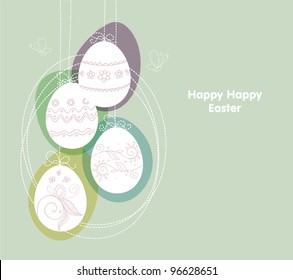 Vector illustration of Easter template