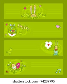 Vector illustration of Easter templates