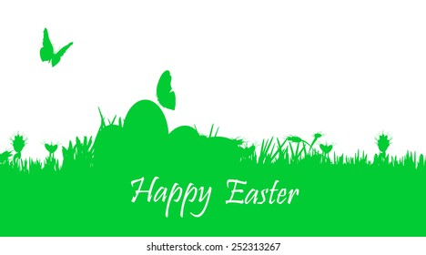 Vector illustration with Easter theme with egg.