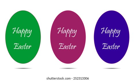 Vector illustration with Easter theme with egg.