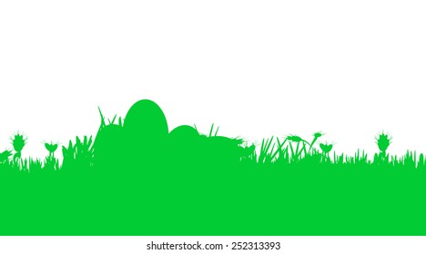 Vector illustration with Easter theme with egg.