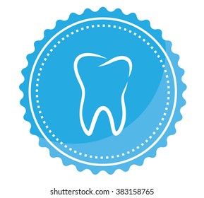 Vector illustration of an easy dentistry emblem