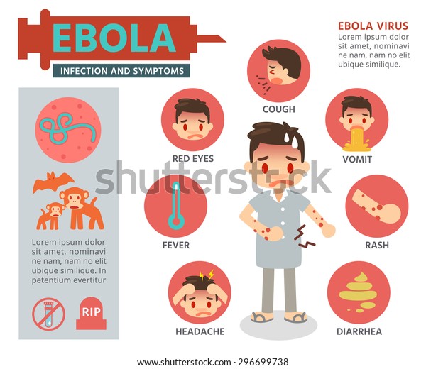 Vector Illustration Ebola Virus Info Graphics Stock Vector (Royalty ...