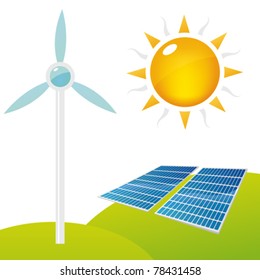 Vector Illustration of eco elements