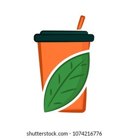 Vector illustration of eco juice.