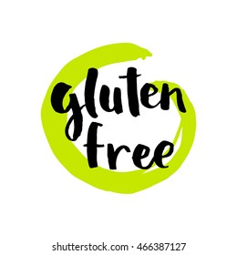 Vector illustration eco logos, labels, badges. Modern brush calligraphy. Handwritten ink lettering for ecology nature design farm market, vegan store, stickers, banners, cards, advertisement.