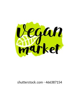 Vector illustration eco logos, labels, badges. Modern brush calligraphy. Handwritten ink lettering for ecology nature design farm market, vegan store, stickers, banners, cards, advertisement.