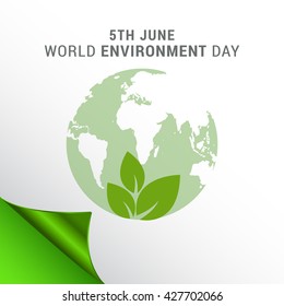 Vector illustration, eco poster,eco banner or eco card for world environment day.