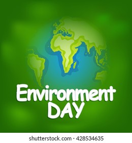 Vector illustration, eco poster,eco banner or eco card for world environment day.