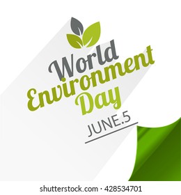 Vector illustration, eco poster,eco banner or eco card for world environment day.