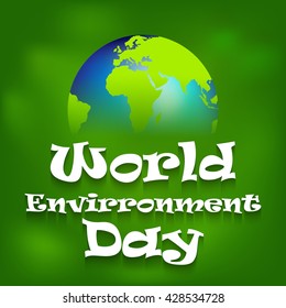 Vector illustration, eco poster,eco banner or eco card for world environment day.