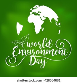 Vector illustration, eco poster,eco banner or eco card for world environment day.