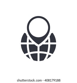 Vector illustration of ecology globe icon. Premium quality web icon?