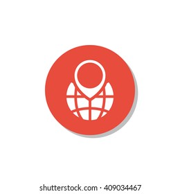 Vector illustration of ecology globe icon. Premium quality web icon