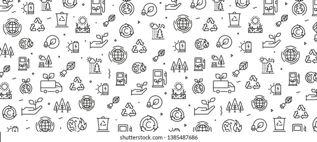 VECTOR ILLUSTRATION OF ECOLOGY ICON CONCEPT