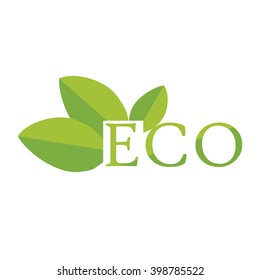 Vector illustration ecology icon. Eco symbols, labels. Eco friendly, natural and organic label.