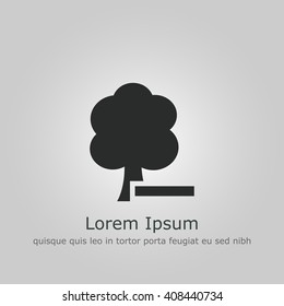 Vector illustration of ecology tree icon. Premium quality web icon