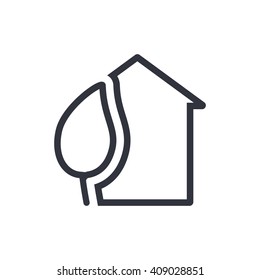 Vector illustration of ecology tree icon. Premium quality web icon