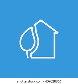 Vector illustration of ecology tree icon. Premium quality web icon
