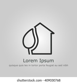 Vector illustration of ecology tree icon. Premium quality web icon
