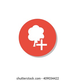 Vector illustration of ecology tree icon. Premium quality web icon