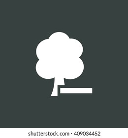 Vector illustration of ecology tree icon. Premium quality web icon