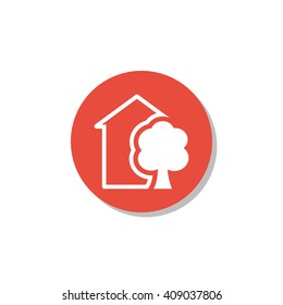 Vector illustration of ecology tree icon. Premium quality web icon