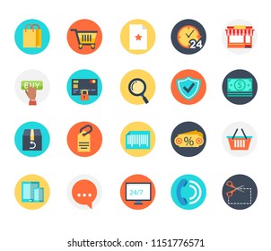 Vector illustration of e-commerce icon, online shoping, business, payment and many more