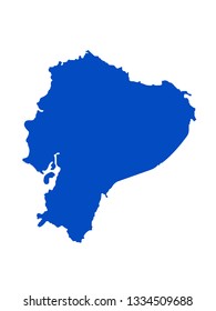 vector illustration of Ecuador map
