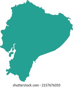 Vector Illustration of Ecuador map