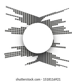 The vector illustration of the editable layout of banner design templates. Abstract big data visualization concept backgrounds with cubes.