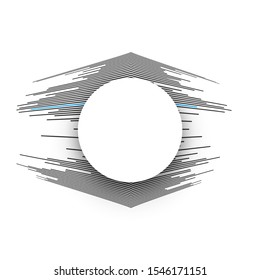 The vector illustration of the editable layout of banner design templates. Abstract big data visualization concept backgrounds with lines