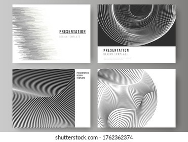 The vector illustration of the editable layout of the presentation slides design business templates. Geometric abstract background, futuristic science and technology concept for minimalistic design.