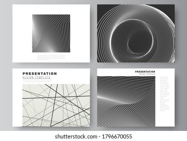 Vector illustration of the editable layout of the presentation slides design business templates. Geometric abstract background, futuristic science and technology concept for minimalistic design.