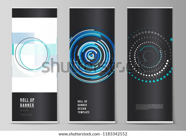 Vector Illustration Editable Layout Roll Banner: vector de stock (libre ...