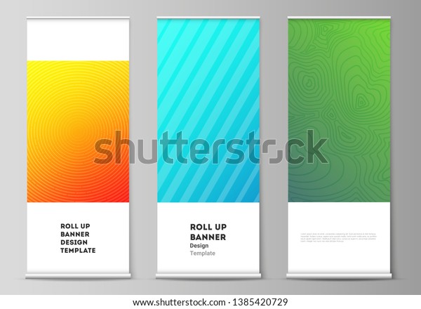 Vector Illustration Editable Layout Roll Banner Stock Vector (Royalty ...