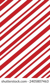 Vector illustration editable red white stripe gift pack or wall pattern template 