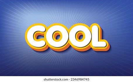 vector illustration editable text effect cool background design template,blue color background design,cool word text design with blue color background.