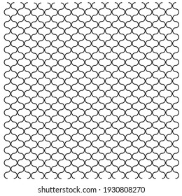 Vector illustration of editable turkish mandala bar black color seamless pattern background template. 4000 x 4000 pixel perfect.