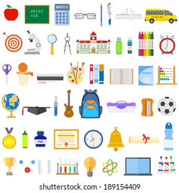 vector illustration of Education Icon collection