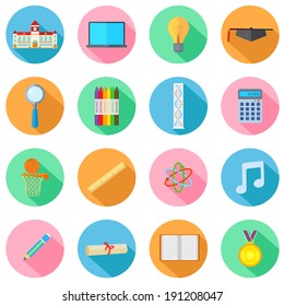 vector illustration of Education Icon collection