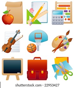 Vector illustration - education icon set