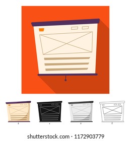 Vector illustration of education and learning icon. Set of education and school stock symbol for web.