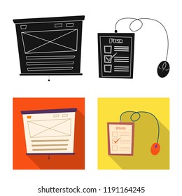 Vector illustration of education and learning icon. Collection of education and school stock symbol for web.