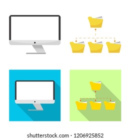 Vector illustration of education and learning icon. Set of education and school vector icon for stock.