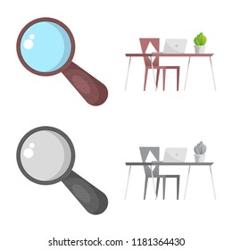 Vector illustration of education and learning logo. Collection of education and school stock symbol for web.