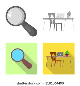 Vector illustration of education and learning logo. Set of education and school stock symbol for web.
