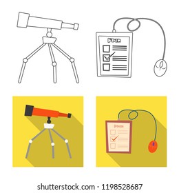 Vector illustration of education and learning logo. Collection of education and school stock vector illustration.